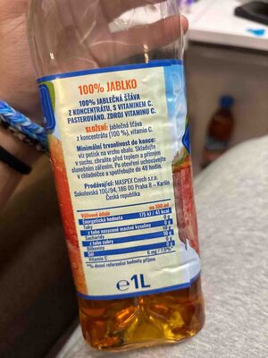 Džus 100% Jablko front packaging