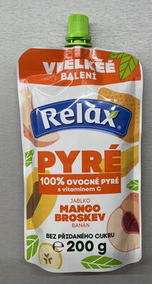 Ovocné pyré s jablem, mango, broskev, banán