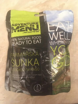 Farmářská šunka s čočkovým ragú