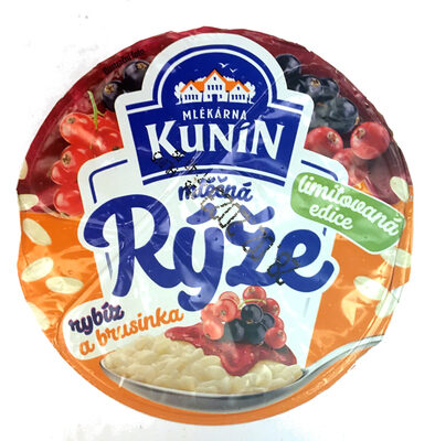 mléčná rýže rybíz a brusinka