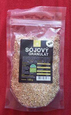 Sójový granulát front packaging