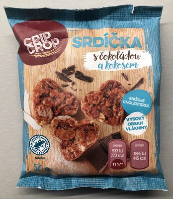 Srdíčka s čokoládou a kokosem