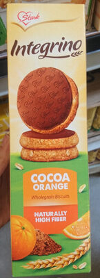 Integrino cocoa orange wholegrain biscuits