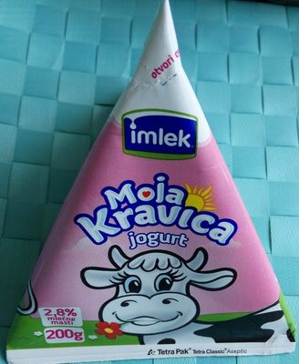 Moja kravica jogurt front packaging