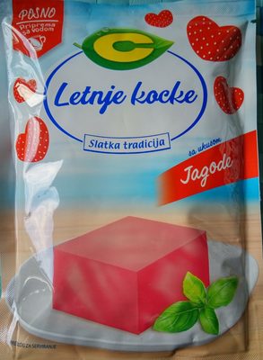 C Letnje kocke sa ukusom jagode