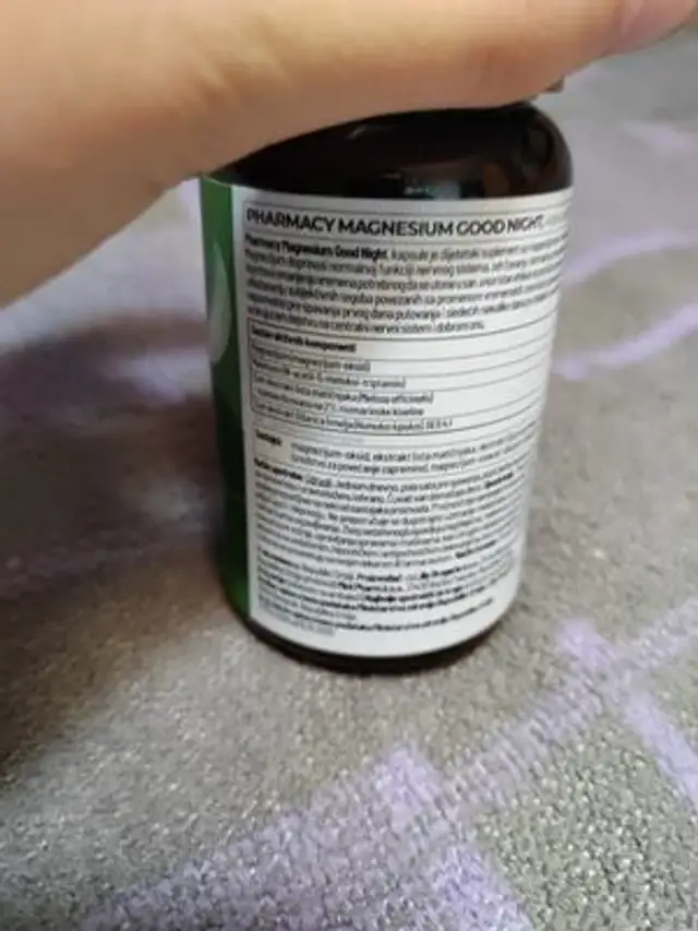 PHARMACY MAGNESIUM GOOD NIGHT ingredients label