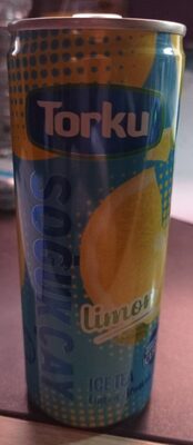 Ice tea lemon flavored drink front packaging