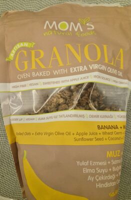 Granola With Banana + Walnut front packaging