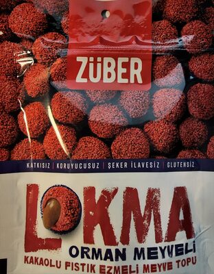 Züber Lokma Orman Meyveli Kakaolu Fıstık Ezmeli Meyve Topu