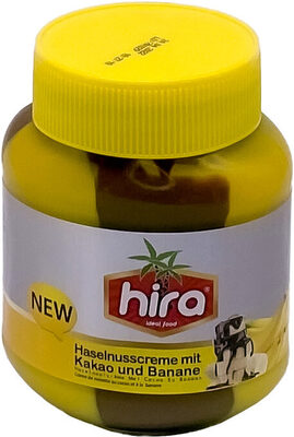 Haselnusscreme mit Kakao und Banane