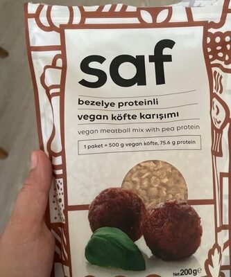 Bezelye proteinli vegan köfte