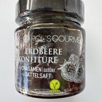 Erdbeere Konfitüre mit Chiasamen und Datteln