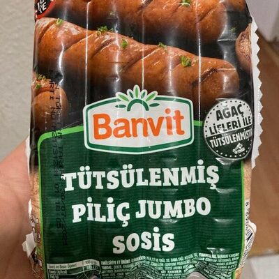 Tütsülenmiş piliç jumbo sosis