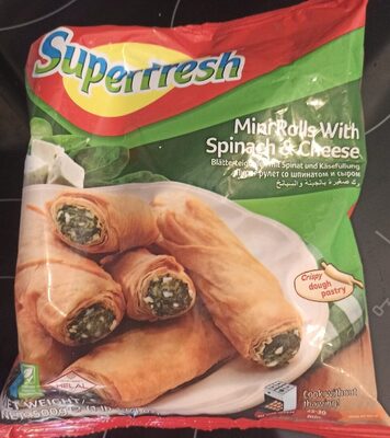 Mini Rolls with Spinach and Cheese front packaging