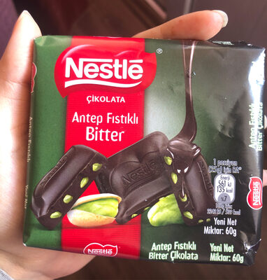 Antep fıstıklı bitter çikolata
