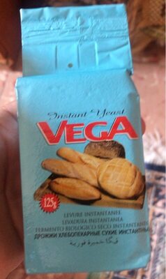 vega  instant yeast 125g front packaging