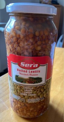 Boiled lentils