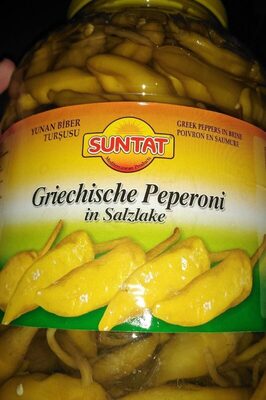 Griechische Peperoni in salzake