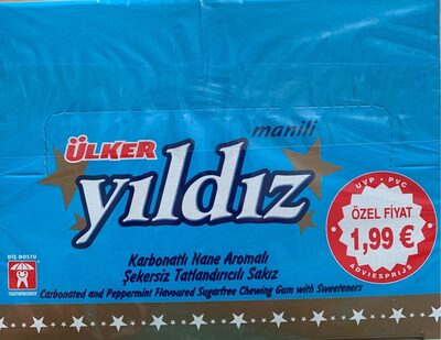 Karbonatlı Nane aromalı şekersiz tadlandırıcı sakız