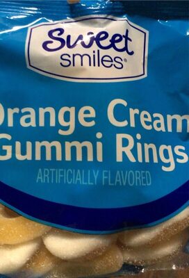 Orange cream gummi rings