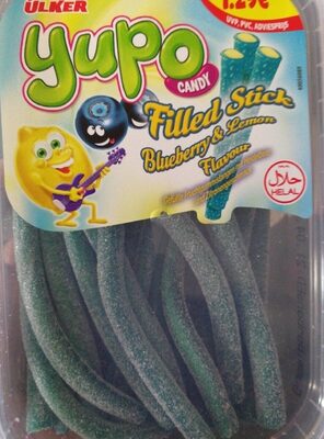 Yupo Filled Sticks Blueberry & Lemon Flavor