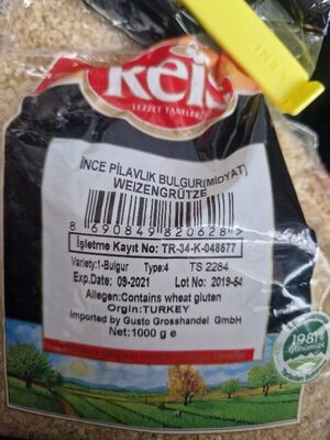 Bulgur front packaging