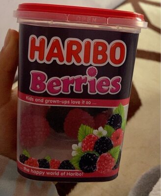 Harribo berries front packaging