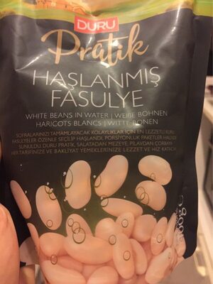 Haricots blancs front packaging