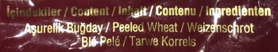 Duru Buğday ingredients label