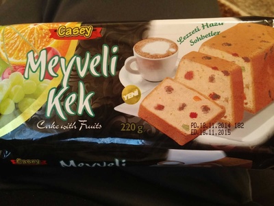 Meyveli kek front packaging