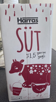 %1,5 yarım yağlı Süt