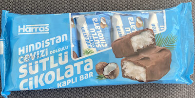 Hindistan Cevizi Dolgulu Sütlü Çikolata Kaplı Bar