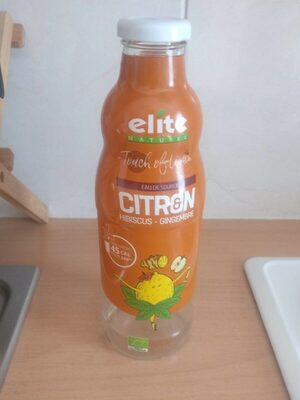Eau de source citron hibiscus gingembre