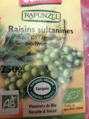 Raisins sultanines