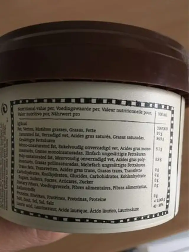 Crème De Cuisson Aromatisée à L'ail (250 ML) nutrition facts table