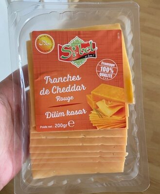 Tranche de cheddar rouge