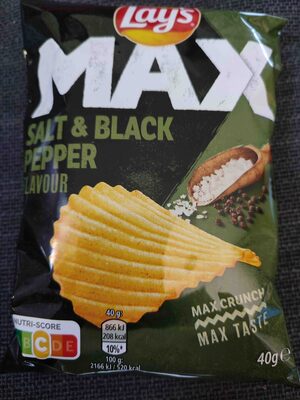 Lays max salt pepper front packaging