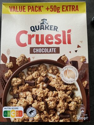 QUAKER Cruesli CHOCOLATE Ten minste houdbaar tet d