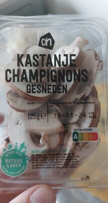 Kastanjechampignons gesneden