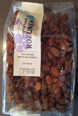 Zongedroogde rozijnen