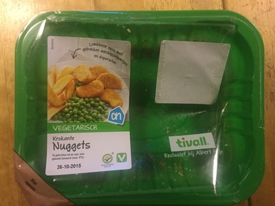 Krokante nuggets vegetarisch