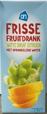 Frisse fruitdrank witte druif en citroen