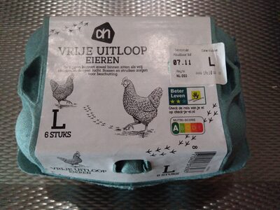 Vrije uitloop eieren