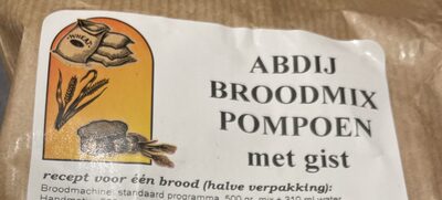 Abdij broodmix met pompoen