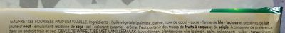 Biscuits Delacre Croustifondant Gaufrettes Vanilles - 150g ingredients label