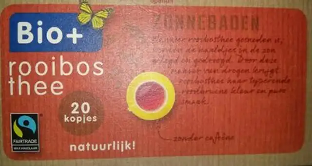 Rooibos ingredients label