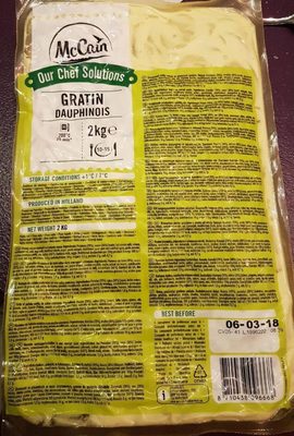 Gratin - Dauphinois - Zak 2 KG front packaging