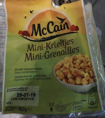 Mini grenailles front packaging