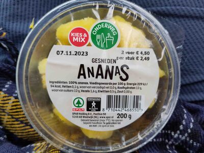 Gesneden Ananas