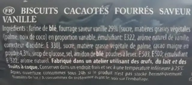 Black magic ingredients label